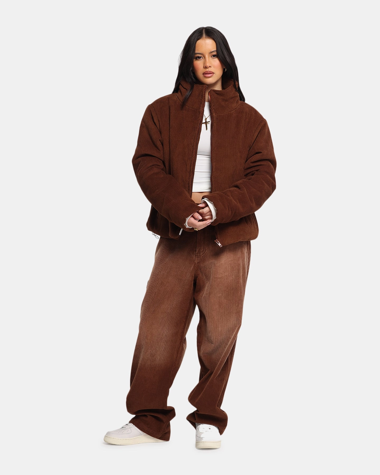 No Iron Ultimate Wear XXIII Corduroy Wash Pants Brown