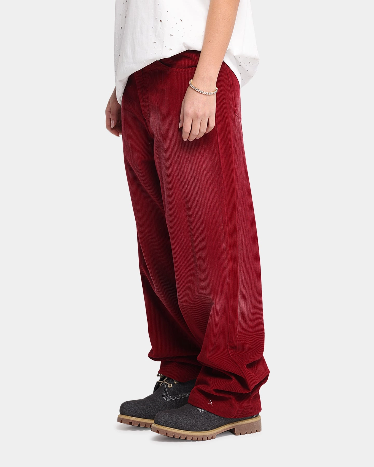 Sport Performance Simple Style XXIII Corduroy Wash Pants Burgundy