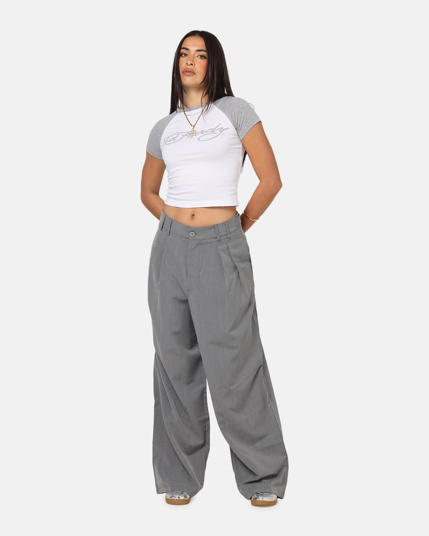 Casual Comfort XXIII Pleated Pant Grey