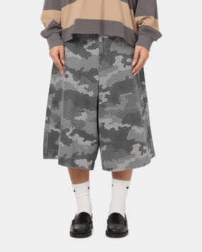 Cooling Fabric XXIII Wide Leg Denim Shorts Digi Camo