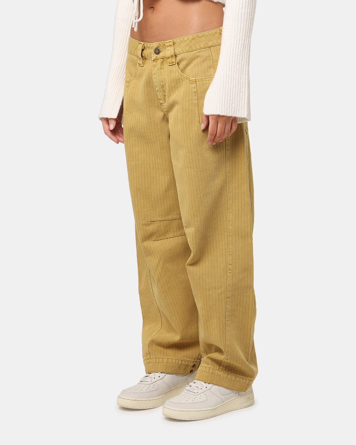 XXIII Women's Barrel Leg Pant Gold tailored look