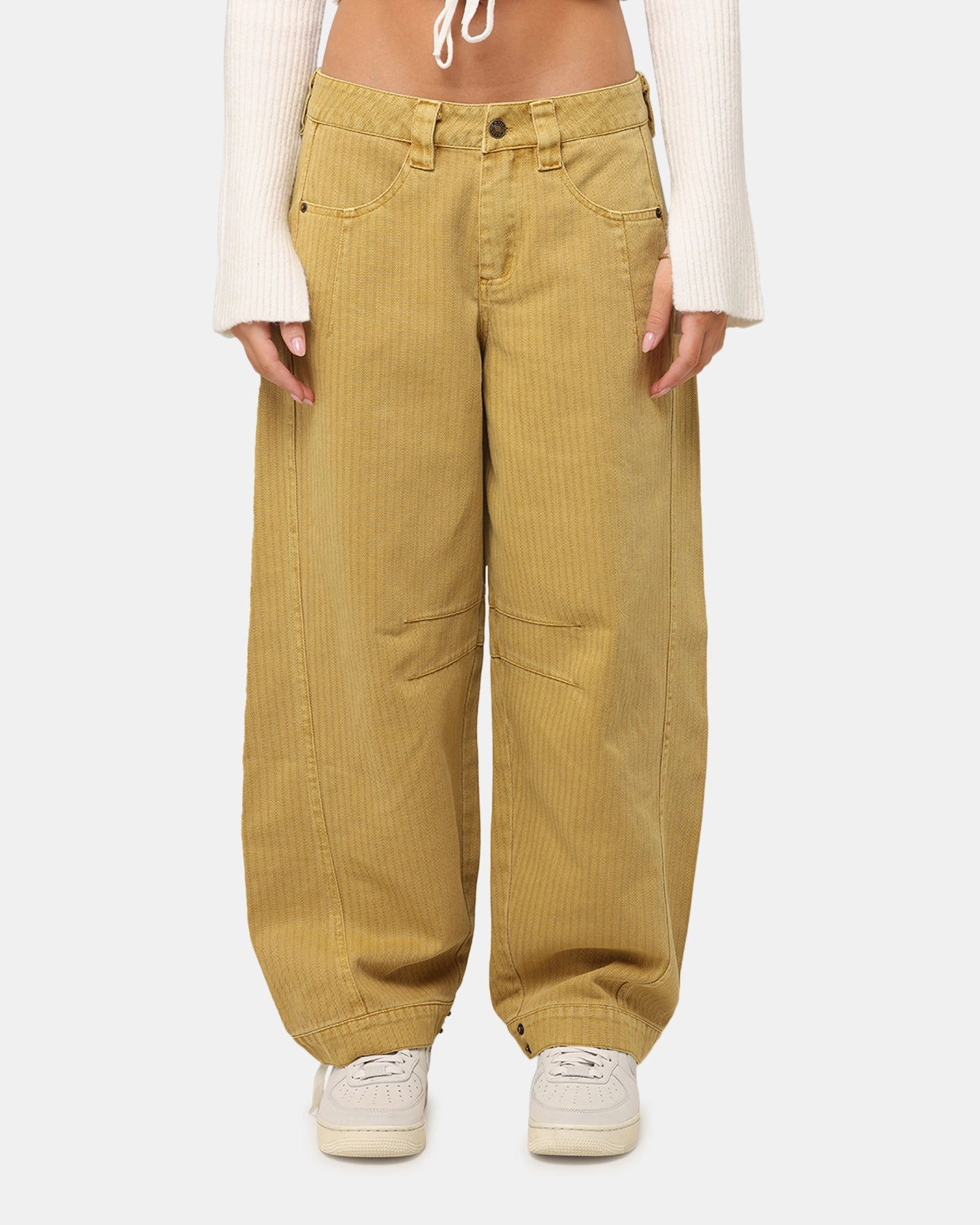 XXIII Women's Barrel Leg Pant Gold Non-Binding Fit All Purpose Wear