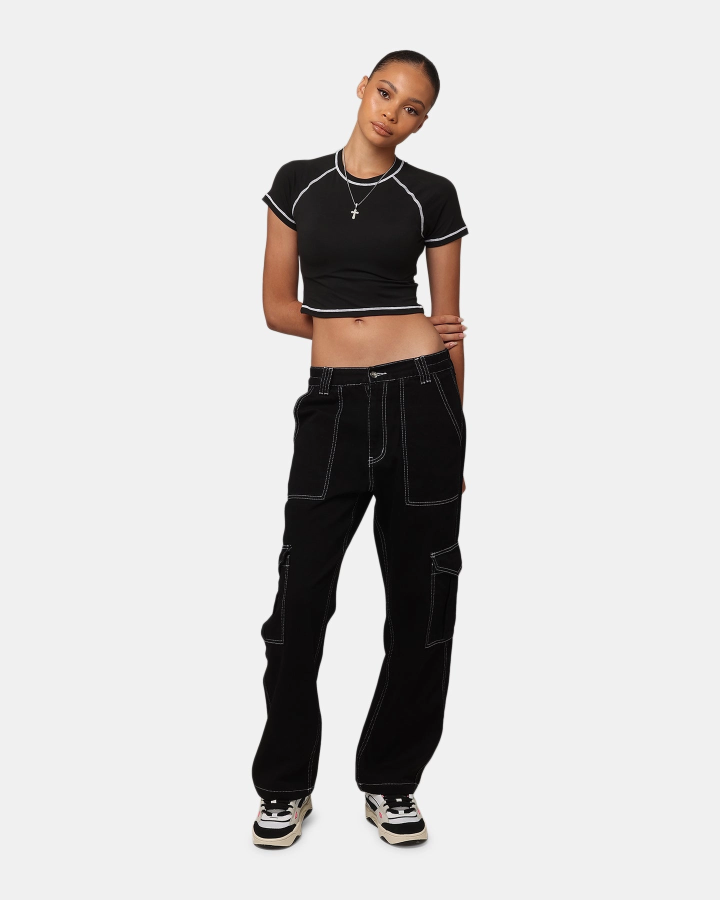 Cozy Waist smooth zipper XXIII Women's Frankie Jeans Black