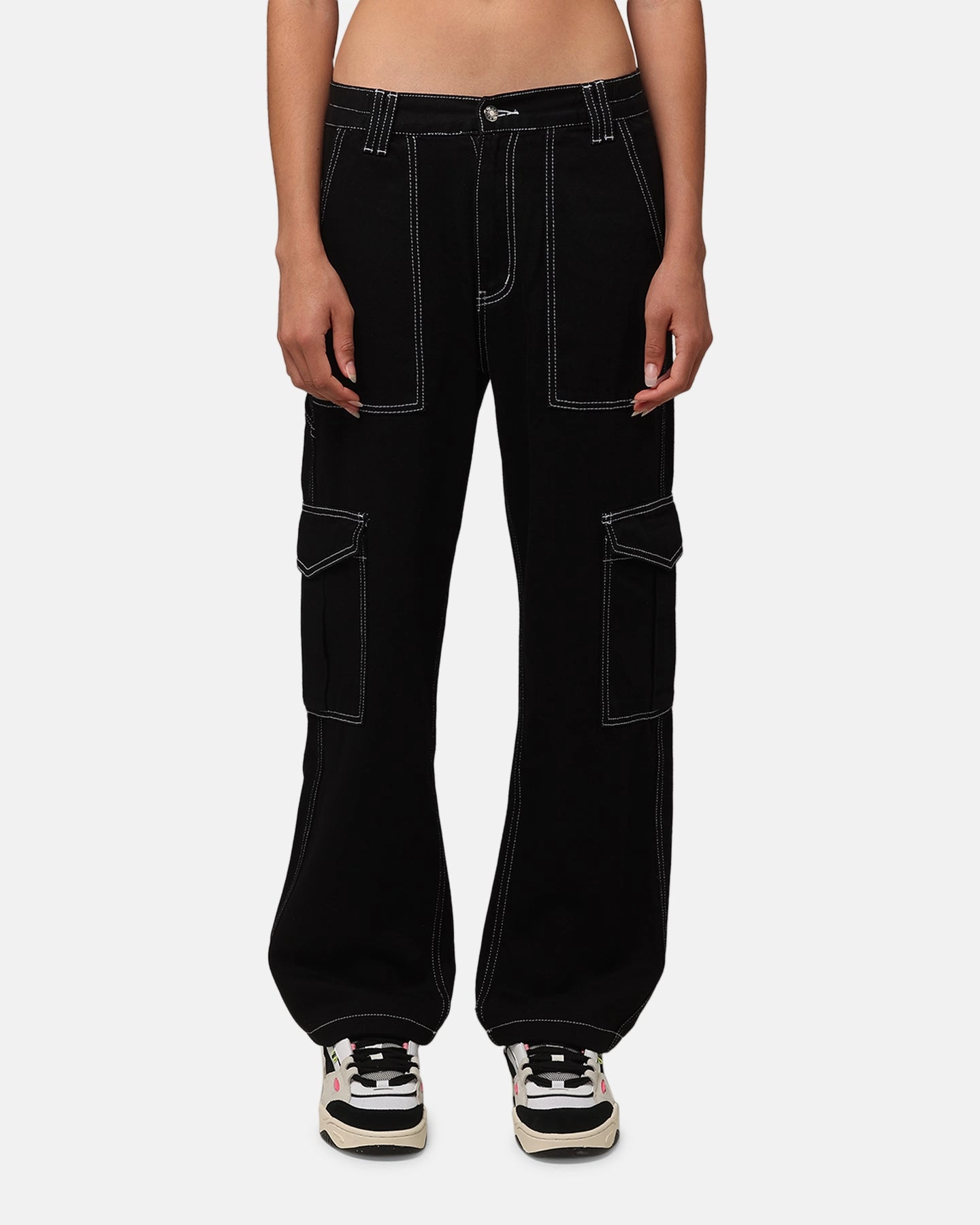 XXIII Women's Frankie Jeans Black Lightweight Wear StainResistantCoating