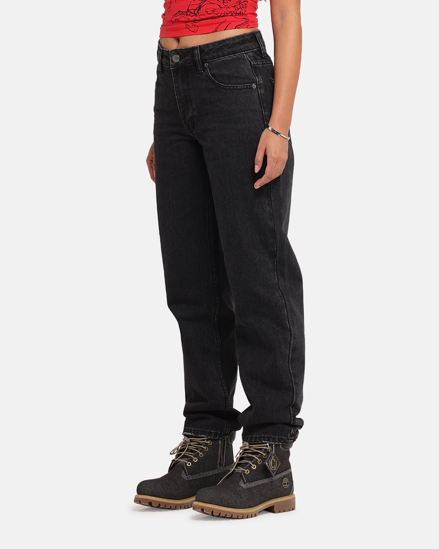 Lightweight Flex XXIII Women's High Rise Relaxed Jeans Washed Black
