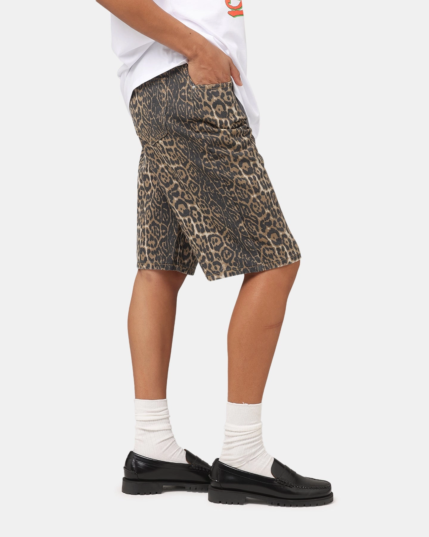 XXIII Women's Leopard Wide Leg Jorts Leopard No Pinch Perfect Movement