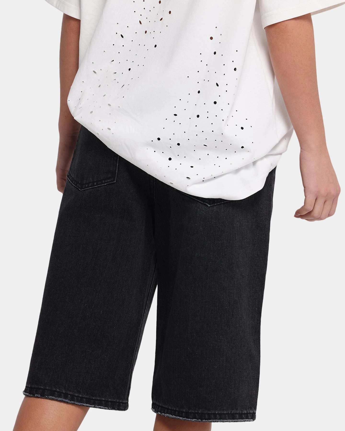 XXIII Women's Low Rider Jorts Washed Black Slip Resistant