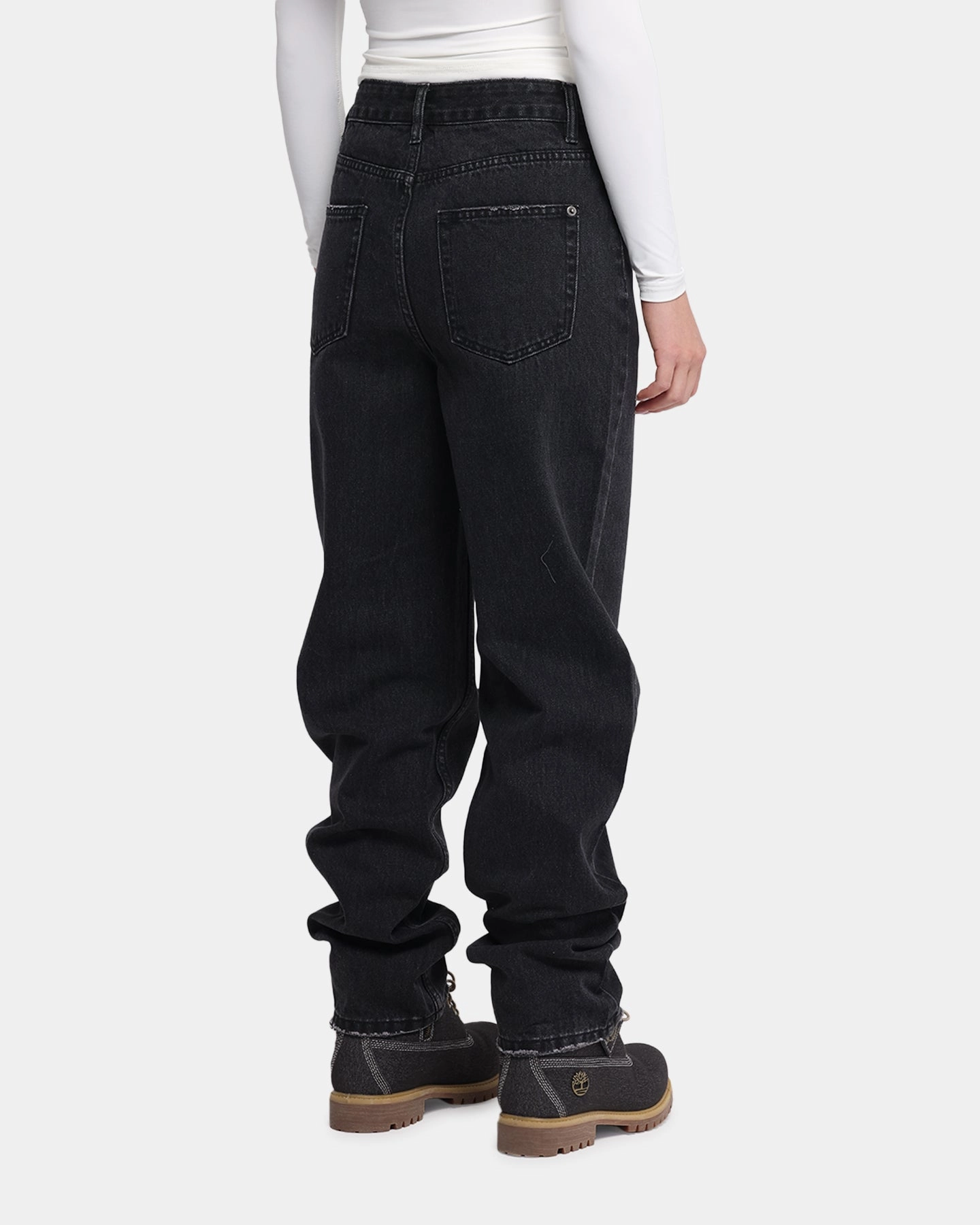 Core Essential XXIII Women's Straight Leg Jeans Washed Black