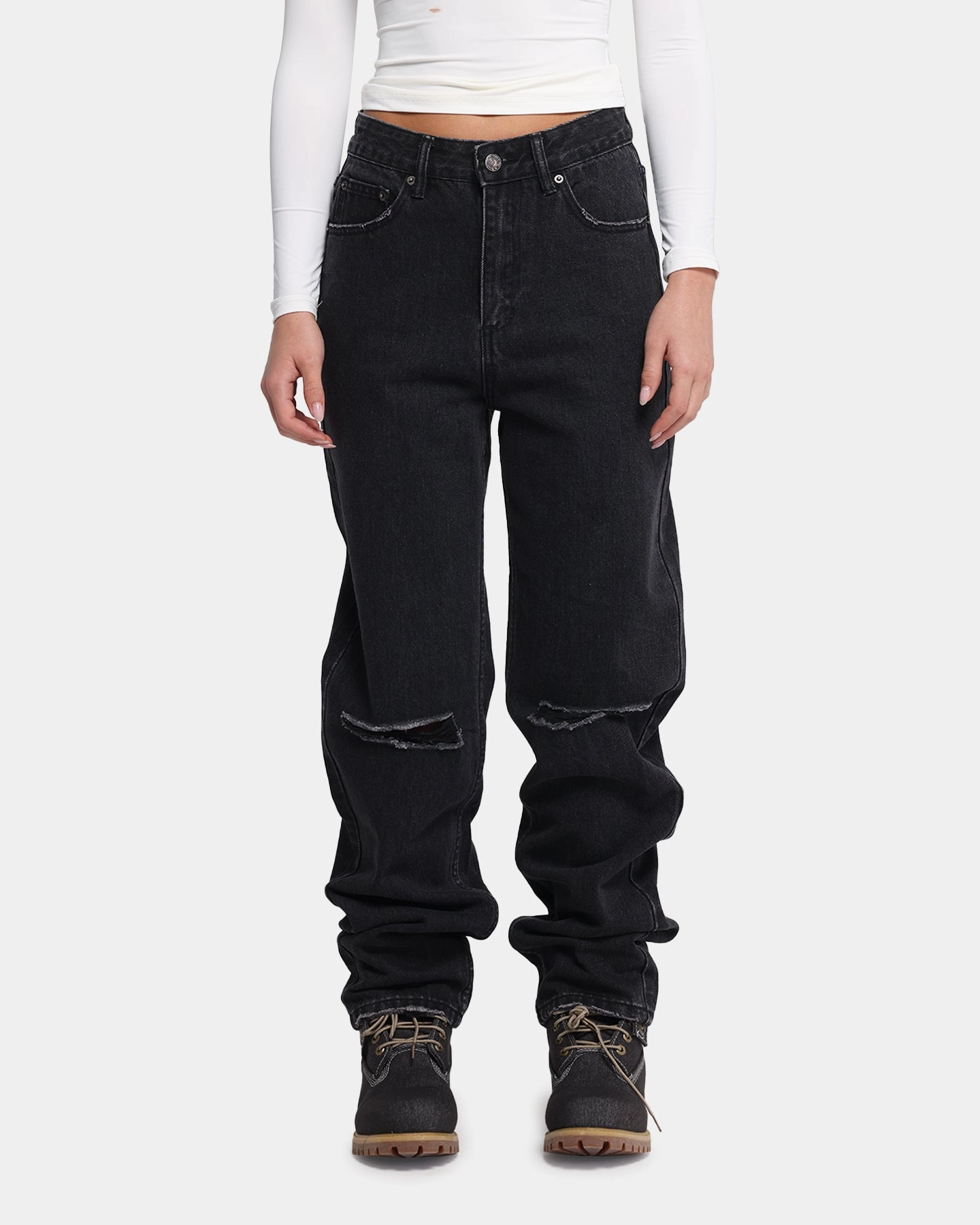 Chill Wear Light Fit XXIII Women's Straight Leg Jeans Washed Black
