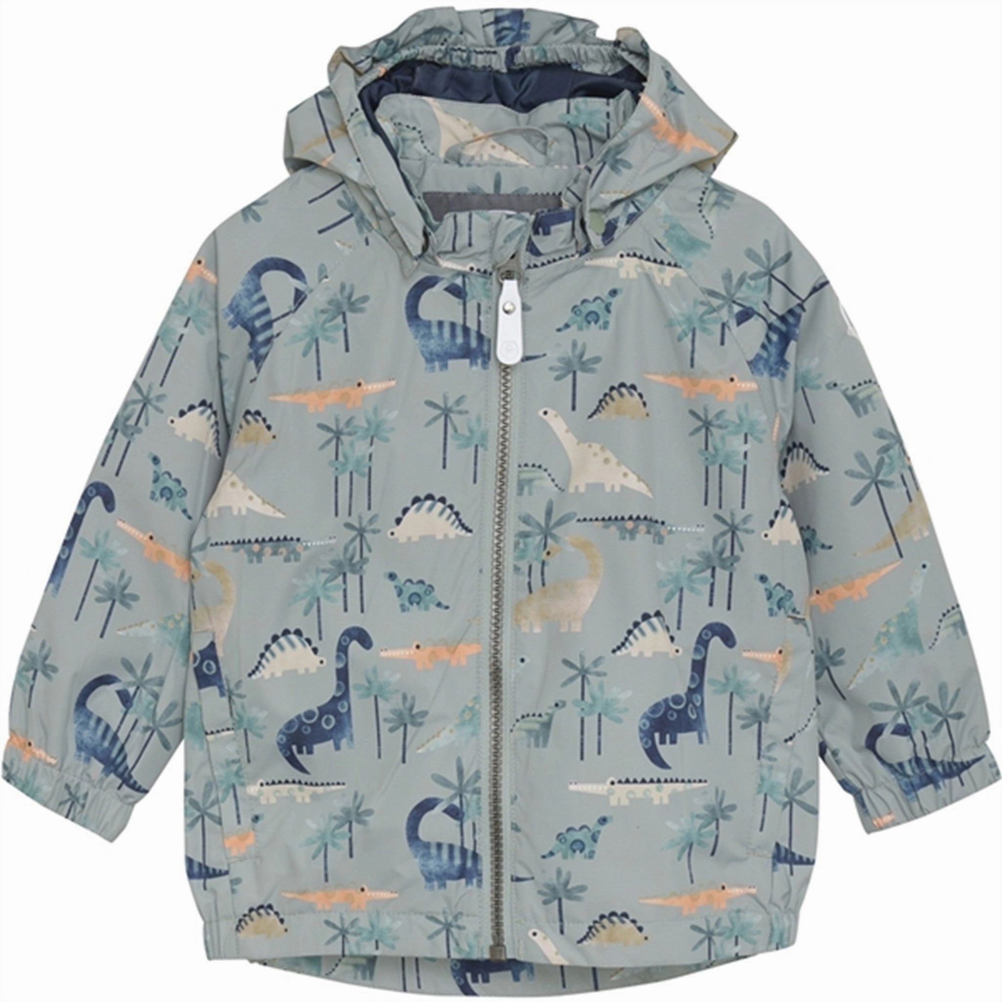 Color Kids Jacket AOP Iceberg Green Airy Cloth Multi Pocket Design