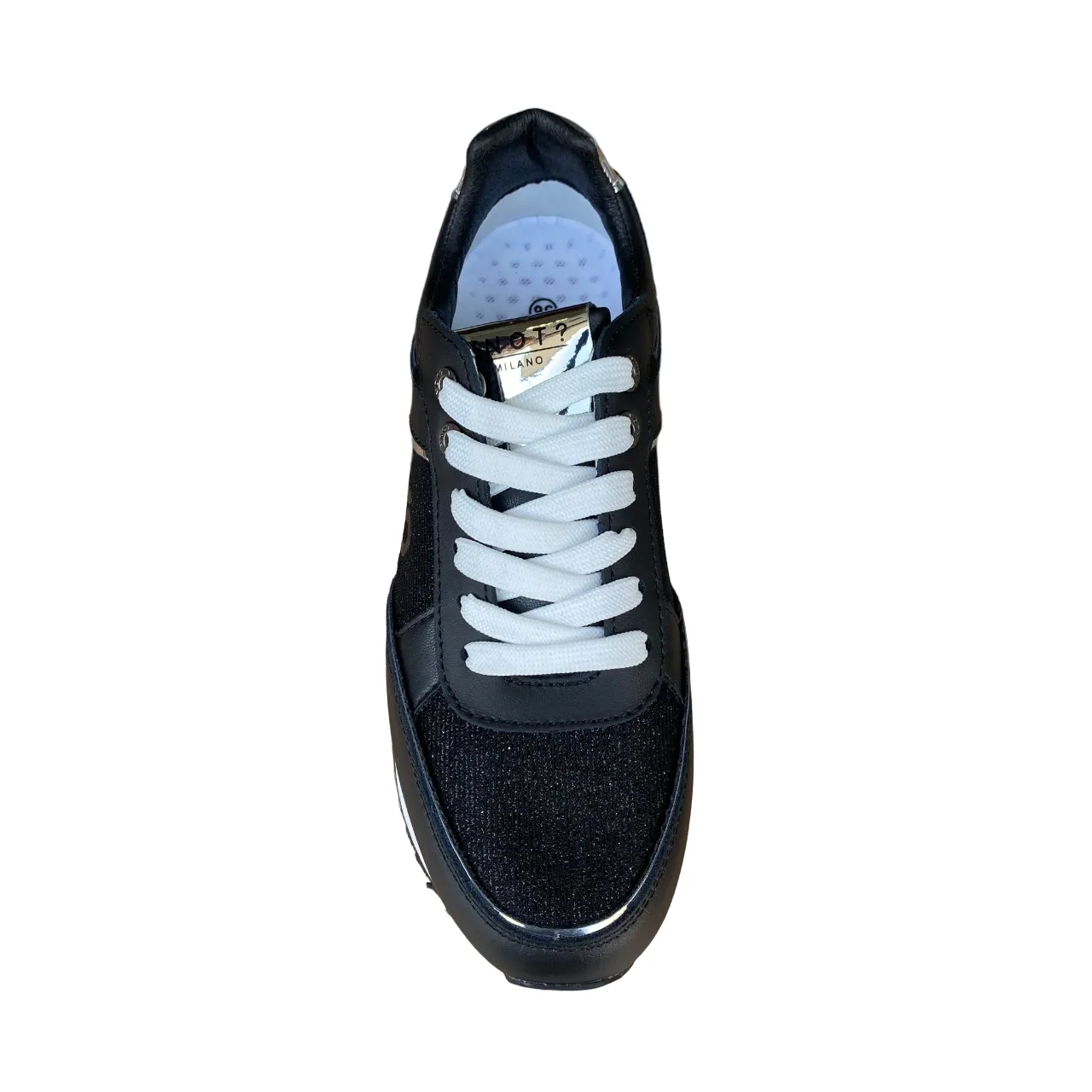 Adaptive Flex Notches Nano Traction Pods YNot scarpa sneakers da donna con zeppa YNI3510 01 nero-argento