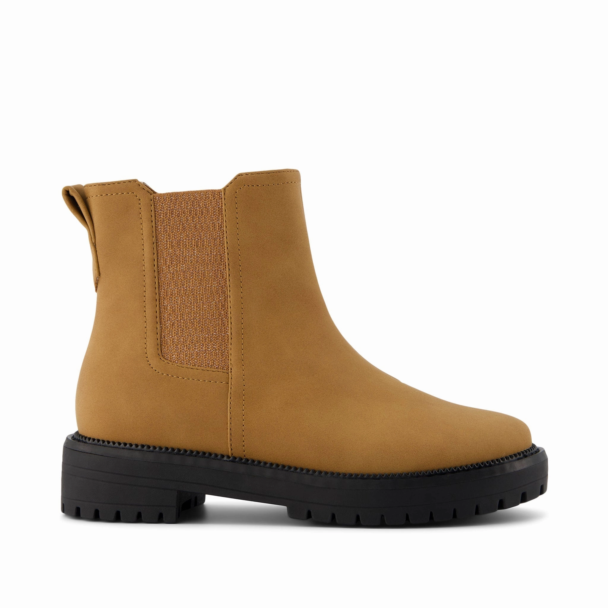 Youth Bennet Tan Leather Kids Boot TPU Heel Stabilizer