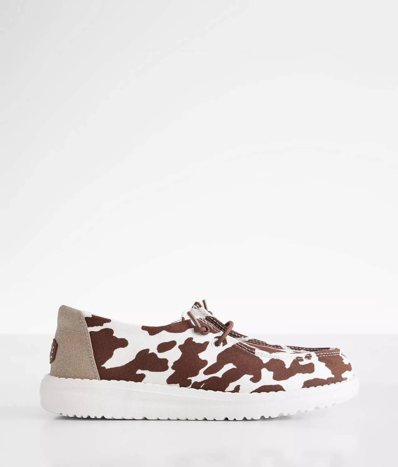 Youth Cowgirl Sparkle Shoes In Brown & White Flexible Lining Recycled Material Options