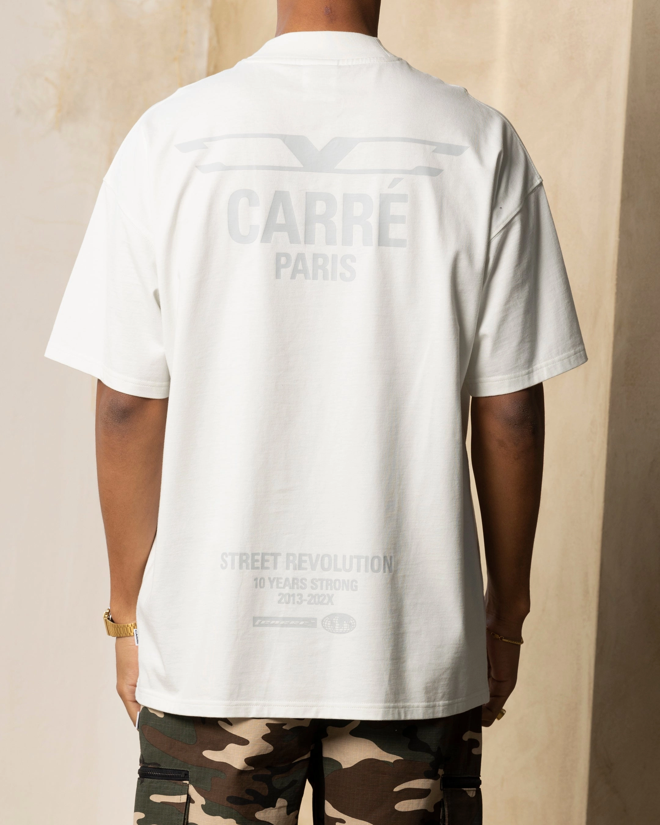 Breathable Essentials Carre Revolution Oversized T-Shirt Ice Grey