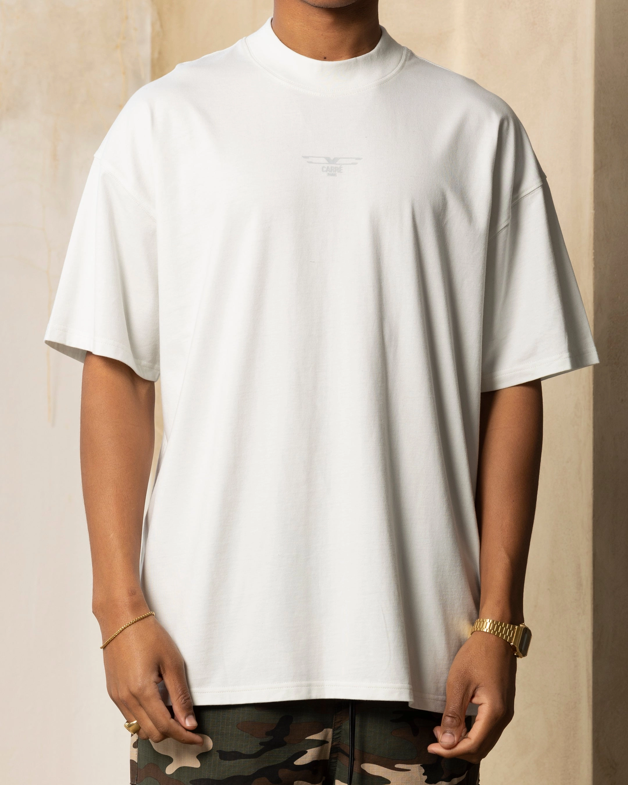 baby shower Carre Revolution Oversized T-Shirt Ice Grey