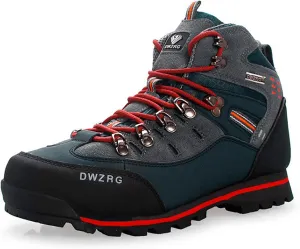 YSMIIH Men's Hiking Shoes High-Top Boot Outdoor Suede Sports Shoes Waterproof