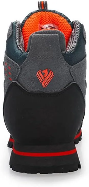 YSMIIH Men's Hiking Shoes High-Top Boot Outdoor Suede Sports Shoes Waterproof