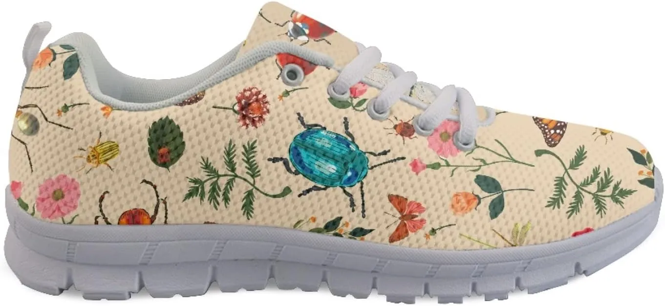Yzaoxia Walking Shoes Women Breathable Mesh Sneakers Lightweight Sports Shoes Ladies Size 5-15