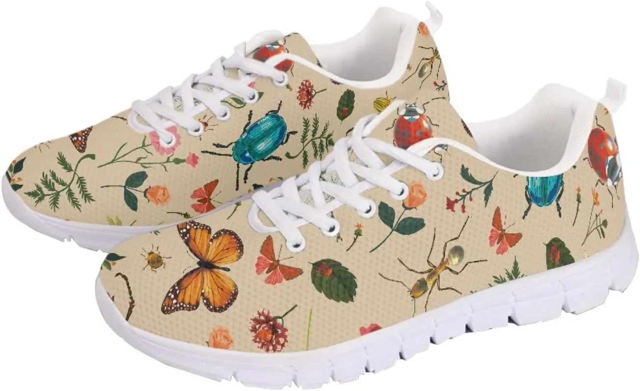 Yzaoxia Walking Shoes Women Breathable Mesh Sneakers Lightweight Sports Shoes Ladies Size 5-15