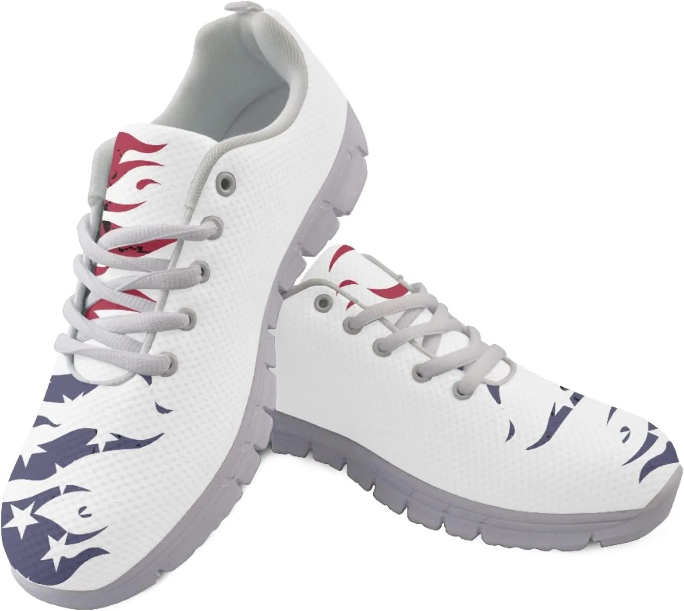 Yzaoxia Walking Shoes Women Breathable Mesh Sneakers Lightweight Sports Shoes Ladies Size 5-15