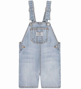 Levi's Kids salopette a pantaloncino da bambino 6EE584-L9M blu medio prom night