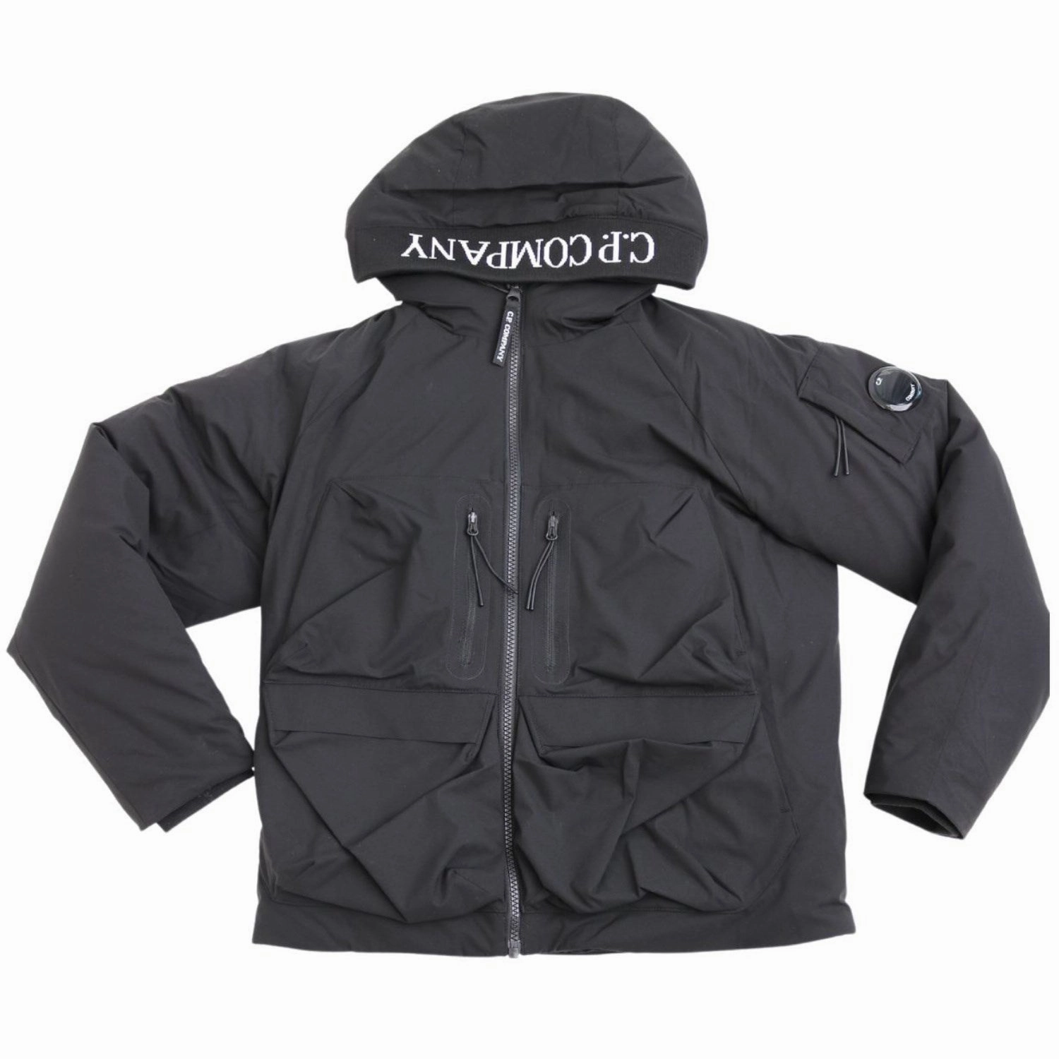 Minimalist Aesthetic C.P. Company Black Jacket