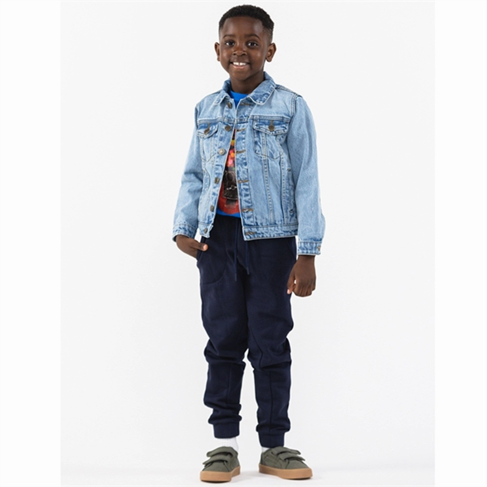 THE NEW Blue Denim Flow Denim Jacket Tear Resistant Fabric Relaxed City Style